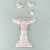 Shabby Chic Resin Treasures Bird Bath